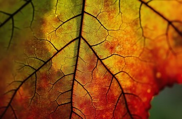 autumn leaves on the tree