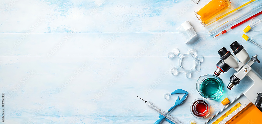 Poster laboratory equipment usage and safety protocols medical setting infographic clean environment top-do