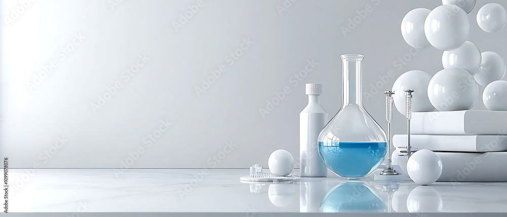 Poster laboratory safety procedures medical equipment handling in a modern laboratory environment focus on 