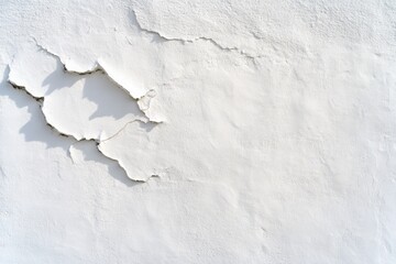 Obraz premium cracked white wall texture for background or design