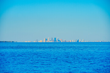 Fototapeta premium Tampa, Florida USA - Nov 02, 2024: Tampa Apollo Beach Eg Simmons regional park landscape