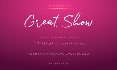  Brush Font. Hand Lettering Sketch Font. Vector Alphabet