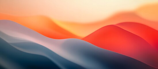 Fototapeta premium Colorful Abstract Background with Hills