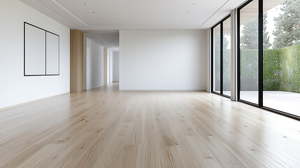 Obraz premium Building a house minimalist interior design inspiration in a bright open space