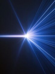 Blue Light in Darkness