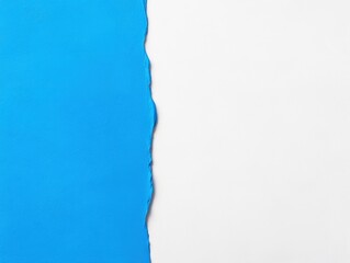 abstract blue and white background with a textured edge