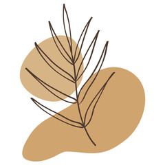 aesthetic shape blob and leaves