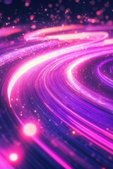 Obraz premium Spiral pattern on purple and black background