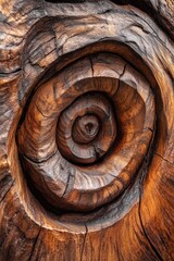 Fototapeta premium Wooden Spiral Sculpture