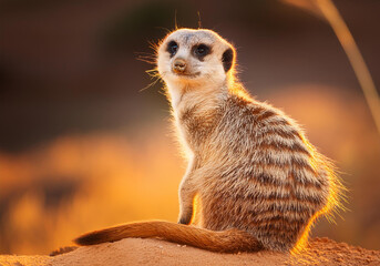 Fototapeta premium Meerkat in its natural habitat