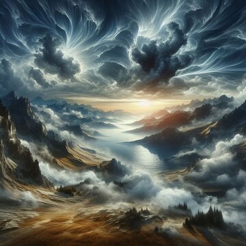 Stratus fractus St fra Ragged broken fragments of stratus ;