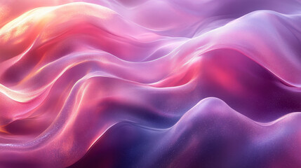 Obraz premium Liquid shapes abstract holographic 3D wavy background,