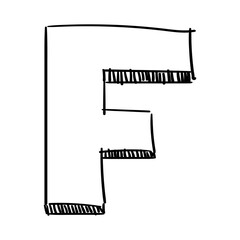png transparent background hand drawn letter F