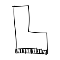 png transparent background hand drawn letter L