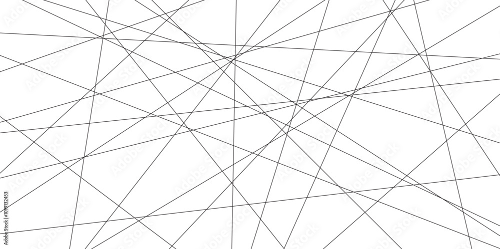 Aufkleber Abstract black lines with white background. Creative and geometric shape with luxury pattern and paper texture design. abstract background with stripes for website design Technology background.