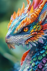 Obraz premium Dragon's Head Close Up