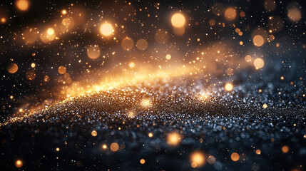Fototapeta premium Radiant Golden Yellow Abstract Glow Background