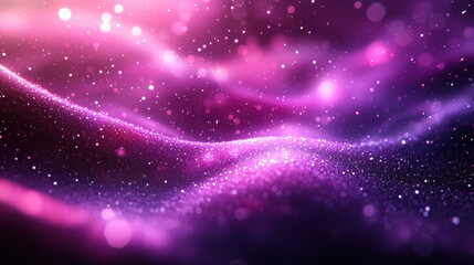 Obraz premium Bright Purple Bokeh Lights Abstract Background