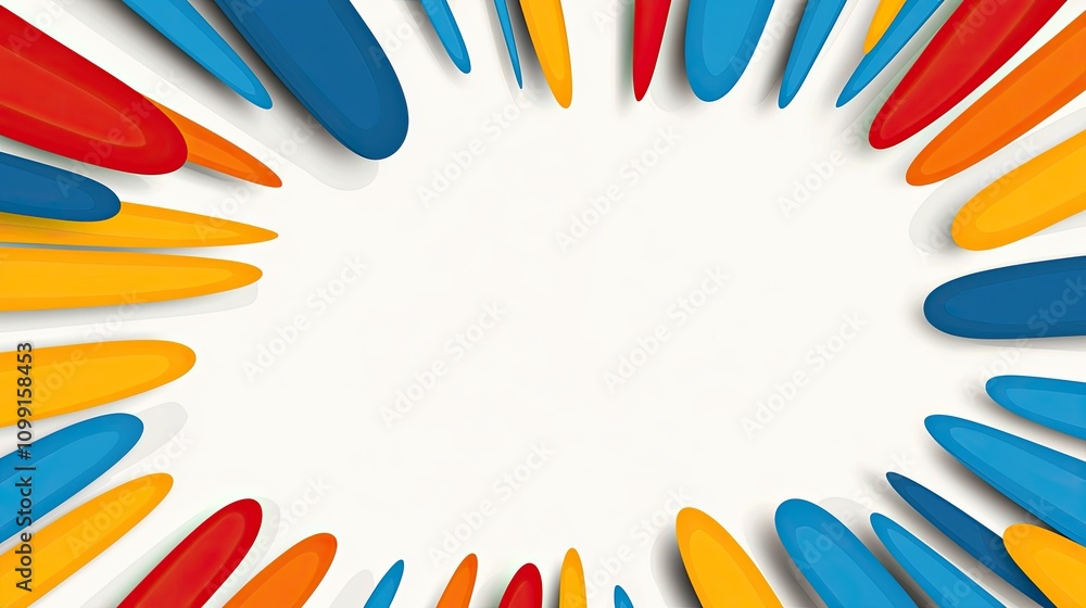 Poster vibrant color splash event abstract design digital art creative space dynamic view modern aesthetics
