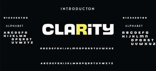 Sans serif font with vintage style typography. Alphabet vector font with Uppercase, lowercase, and number. Regular Bold font with uppercase dan lowercase variation.