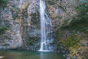 [OSAKA]Natural waterfall spot located in northern Osaka, Beautiful waterfall scenery, Minoo Falls, Japan