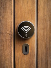 Fototapeta premium Wifi door handle