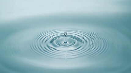 serene water drop creating gentle ripples