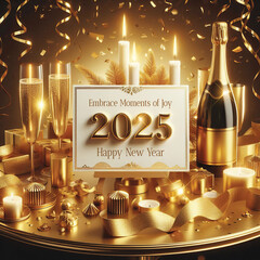 Embrace Moments Of Joy. 2025 Happy New Year