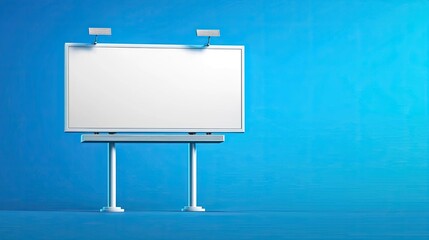 Obraz premium Advertising billboard displaying blank space urban environment digital media outdoor setting minimalist concept for branding