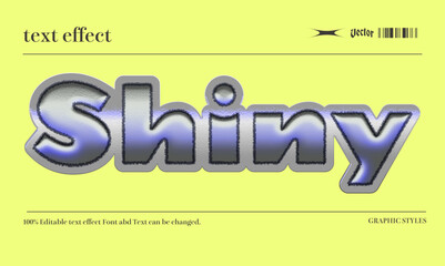 shiny patch Vector Editable Text Effect.