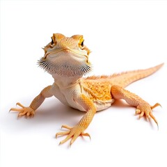 Obraz premium Bearded dragon portrait home environment animal photography indoor setting close-up view pet care insights