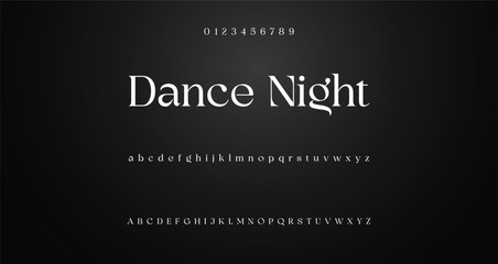 Elegant Font Uppercase Lowercase And Number. Classic Lettering Minimal Fashion Designs. Typography modern serif fonts regular decorative vintage concept. vector illustration
