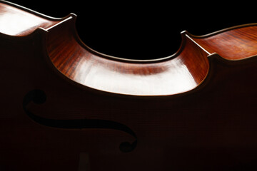 cello close up, classical music background, classic string instrument, violin texture wooden...