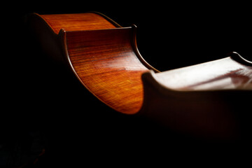 cello close up, classical music background, classic string instrument, violin texture wooden...