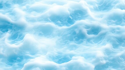 Obraz premium White clouds drift across a vibrant blue summer sky, casting dancing shadows on the earth below