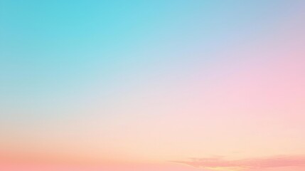 Obraz premium Serene Skyscape: Tranquil Blue Sky & Sunset Transition for Relaxation Visuals