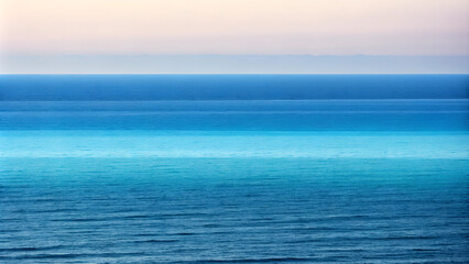 Fototapeta premium Seascape. Blue Ocean Panorama. 