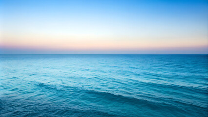 Fototapeta premium Seascape. Blue Ocean Panorama. 