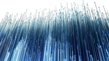 Cascading Fiber Optics Abstract Design Digital Art Modern Environment High-tech Viewpoint Innovative Concept
