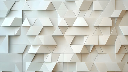 Fototapeta premium A textured wall featuring small white triangular patterns, forming a clean and modern architectural design with a minimalist aesthetic.