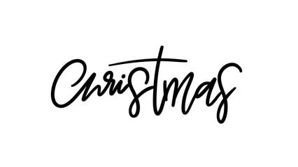 Fototapeta premium Merry Christmas and happy new year background, Merry Christmas festive holiday saying in beautiful handwriting, Christmas element . Vector illustration EPS10.