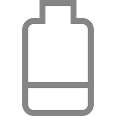 Fototapeta premium Battery icon representing low charge status displayed on a digital device screen during usage