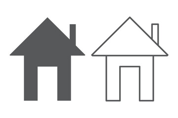 Fototapeta premium House icon sign - stock vector