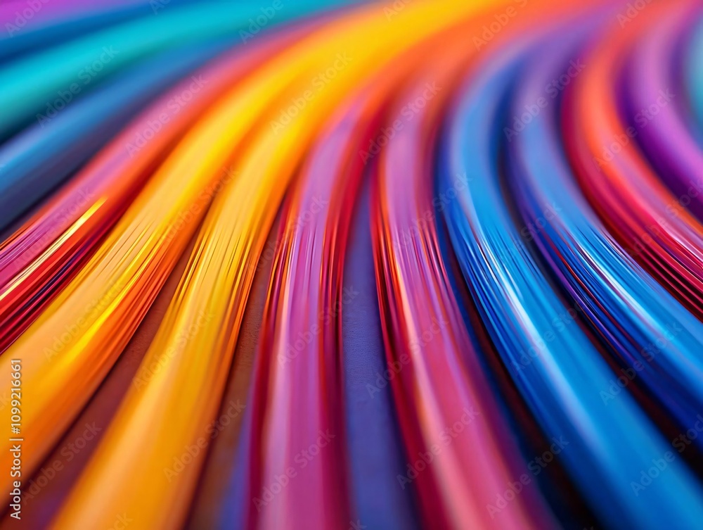 Poster vibrant and colorful lines create a mesmerizing abstract design, perfect for creative projects and b