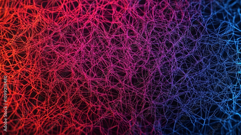 Poster abstract colorful background with intertwined lines creating a dynamic and vibrant texture for moder