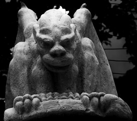 Gargoyle on a wall
