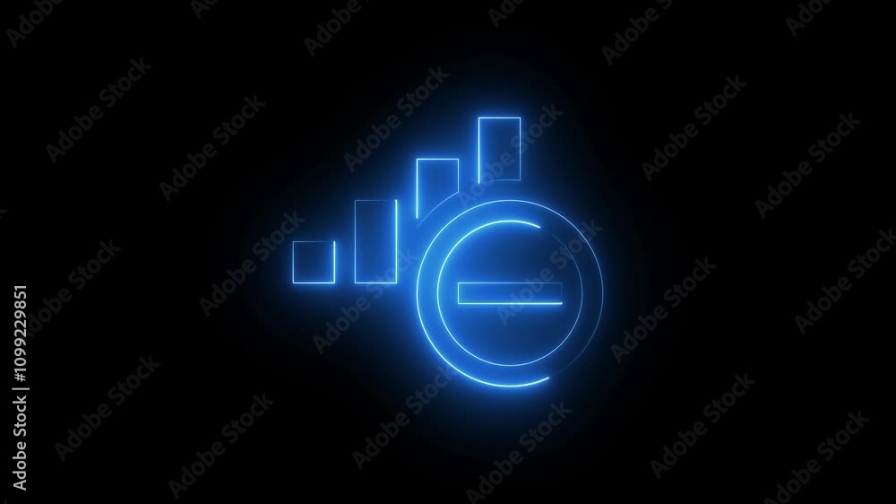Poster no signal indicator blinking animation, no network signal indicator blinking animation