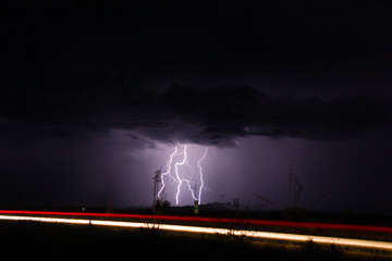 lightning in the night