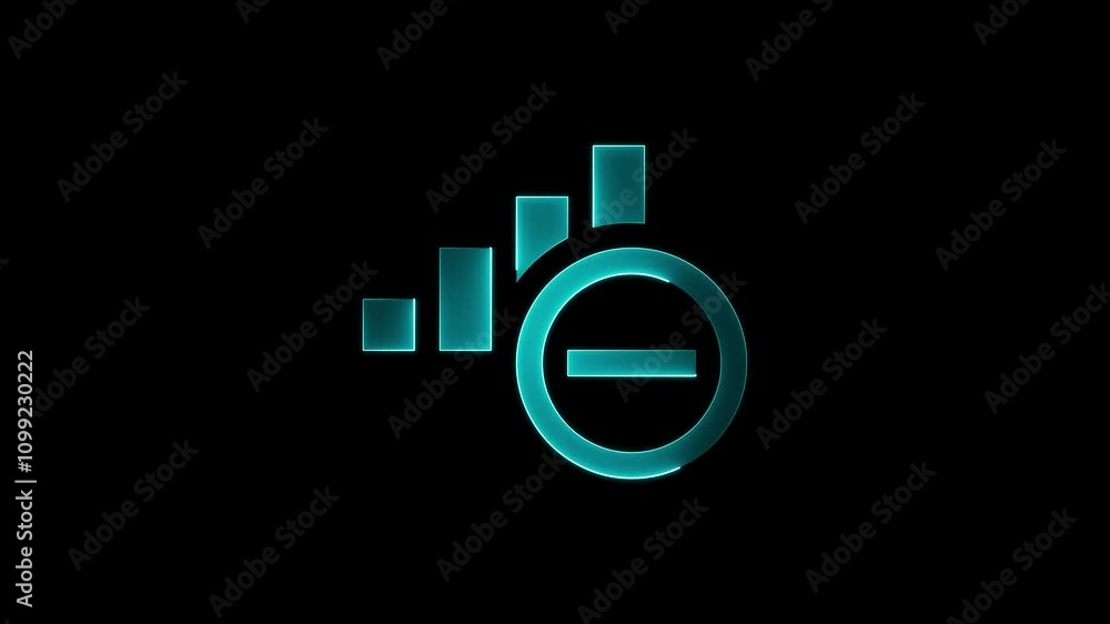 Poster no signal indicator blinking animation, no network signal indicator blinking animation