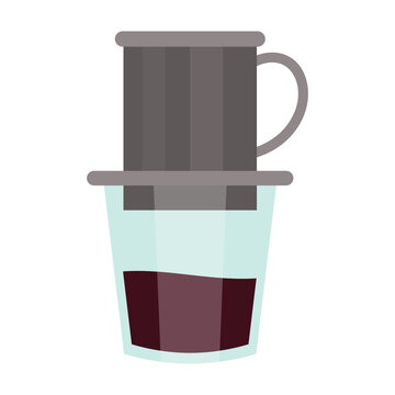 Coffee Equipment Illustration - Vietnamese Coffee Maker